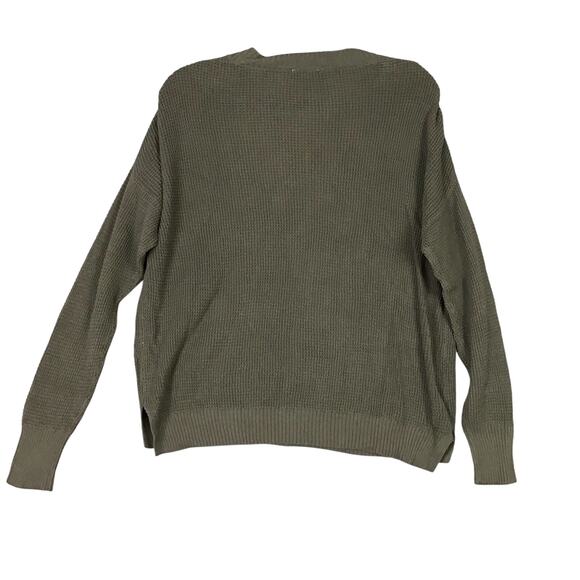 Sweet Romeo NWT Size M Cozy Thermal Pullover Top Long Sleeve Loden Olive Size M - Picture 11 of 13